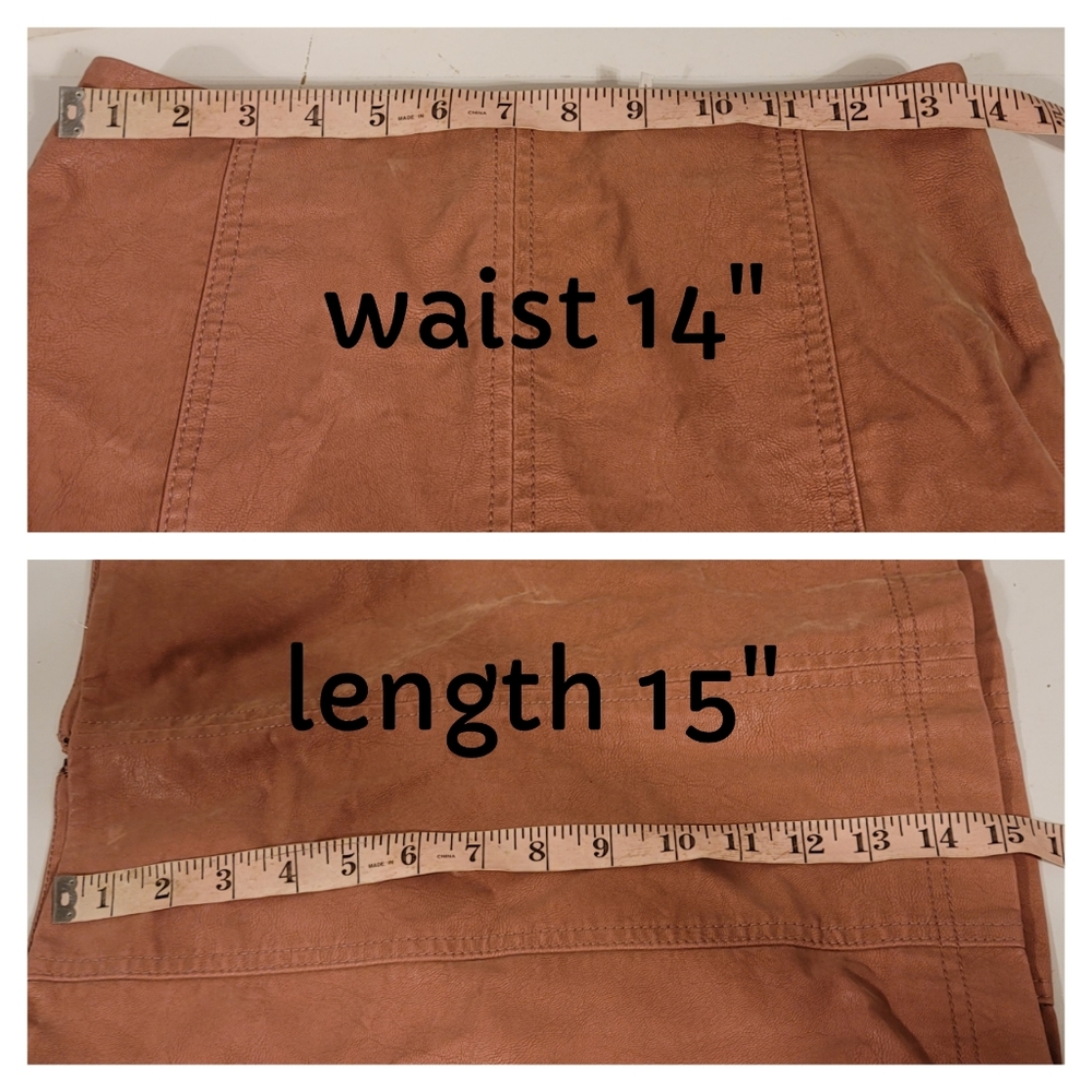 Free People Dark Rose Pink Modern Femme Vegan Suede Mini Pencil Skirt Size 4 - Picture 8 of 12